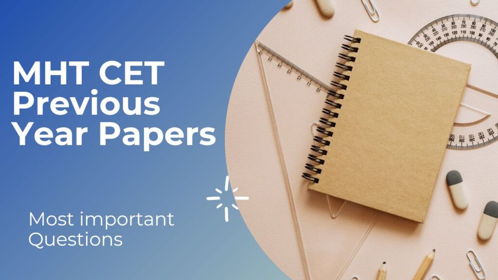 MHT CET Previous Year Papers